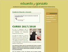 Tablet Screenshot of eduardoygonzalo.com